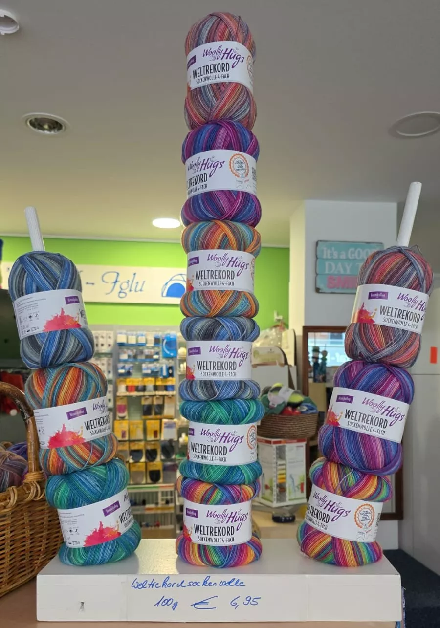 Auf die Socken fertig, Weltrekord - Wir haben die Wolle!