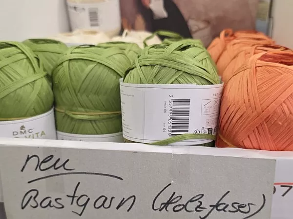 Bastgarn (Holzfaser) Neu! Für Taschen und Hüte