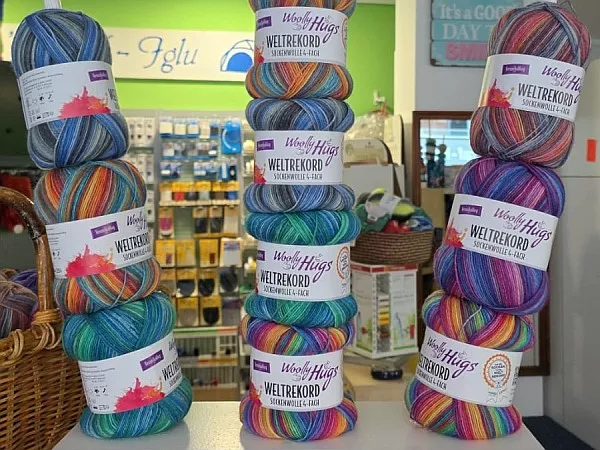 Weltrekord-Wolle für die Aktion 36000 Paar Socken